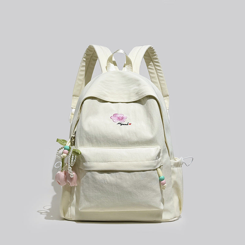 Elegant Floral Embellished Backpack Stornfield