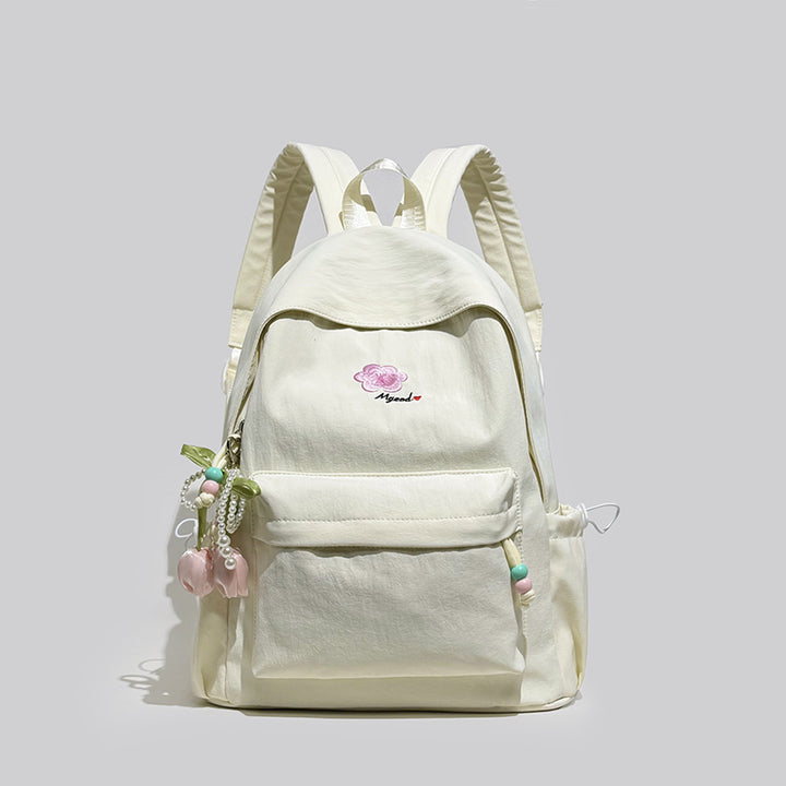 Elegant Floral Embellished Backpack Stornfield