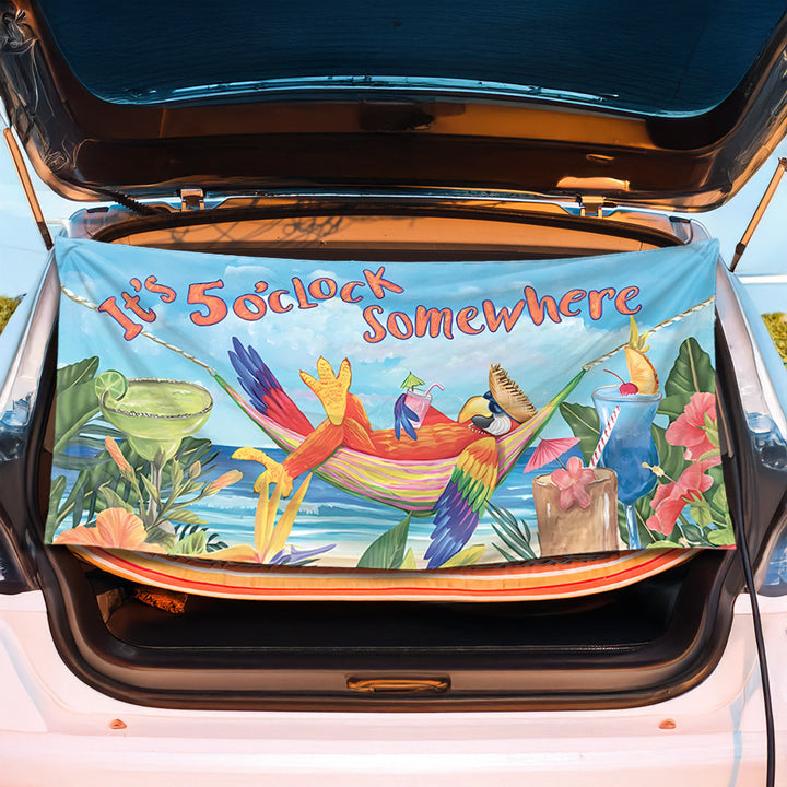 Trunk mat in creative flamingo design Stornfield