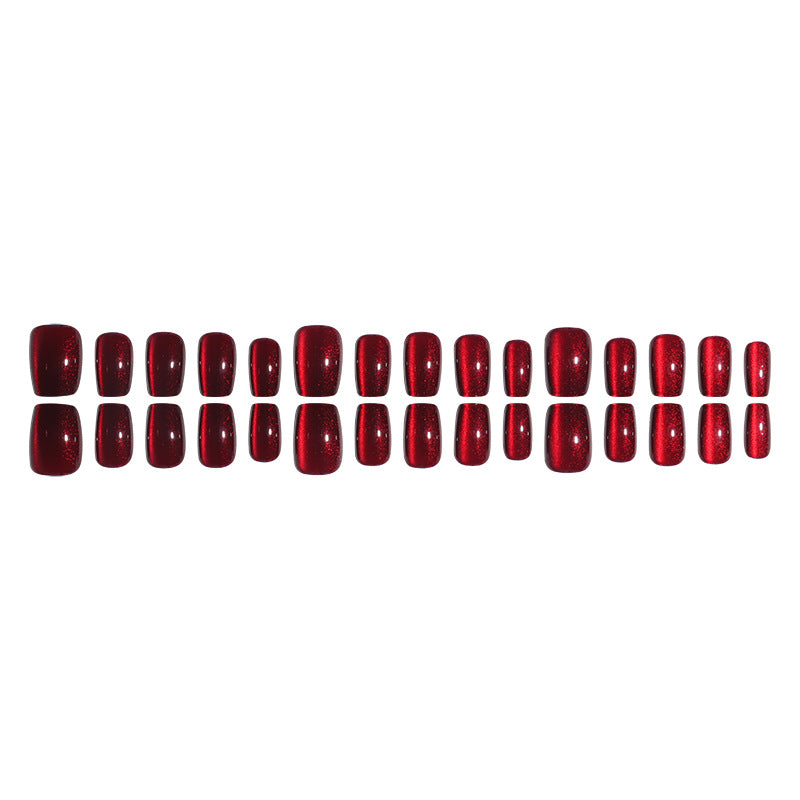 Glossy Long Square Press-On Nails Stornfield