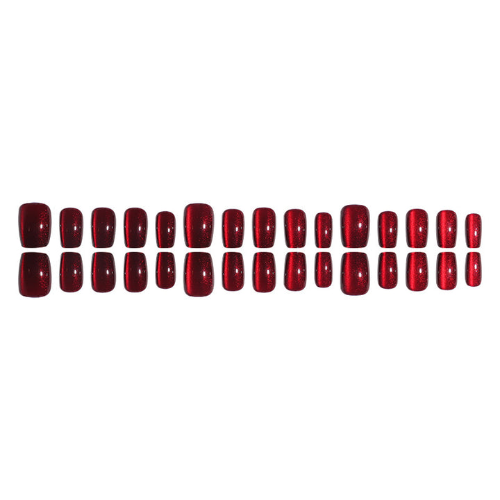 Glossy Long Square Press-On Nails Stornfield