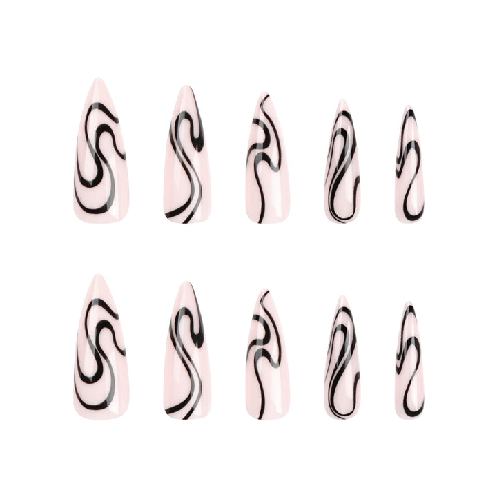 Artistic nail extensions with modern design and elegant lines Stornfield