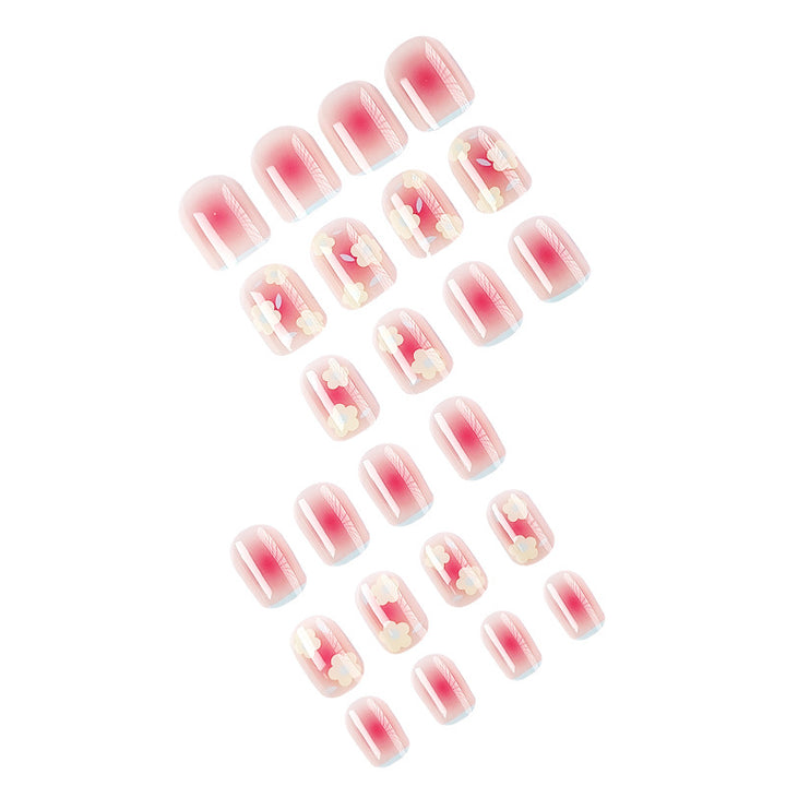 Artistic gel nails with delicate floral designs Stornfield
