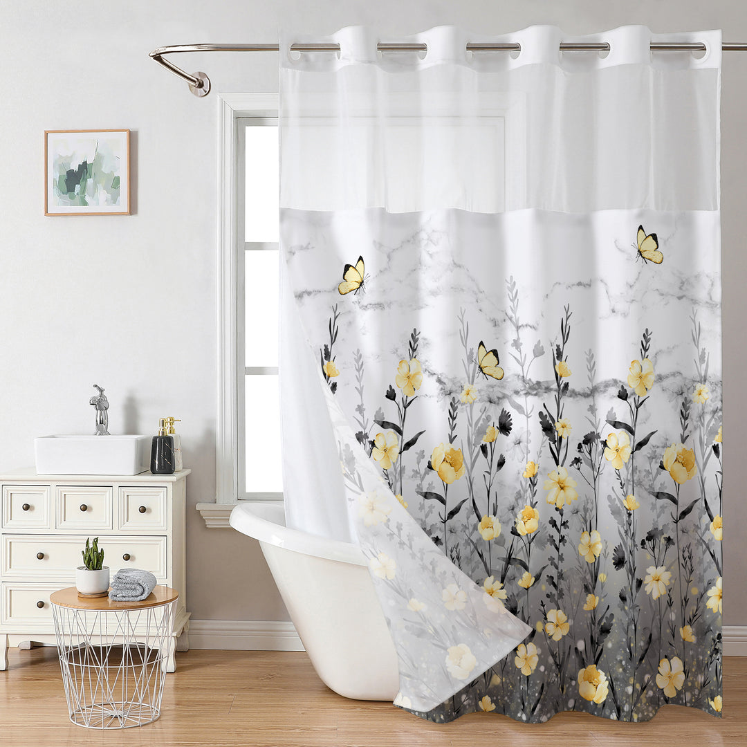Floral Design Shower Curtain Stornfield
