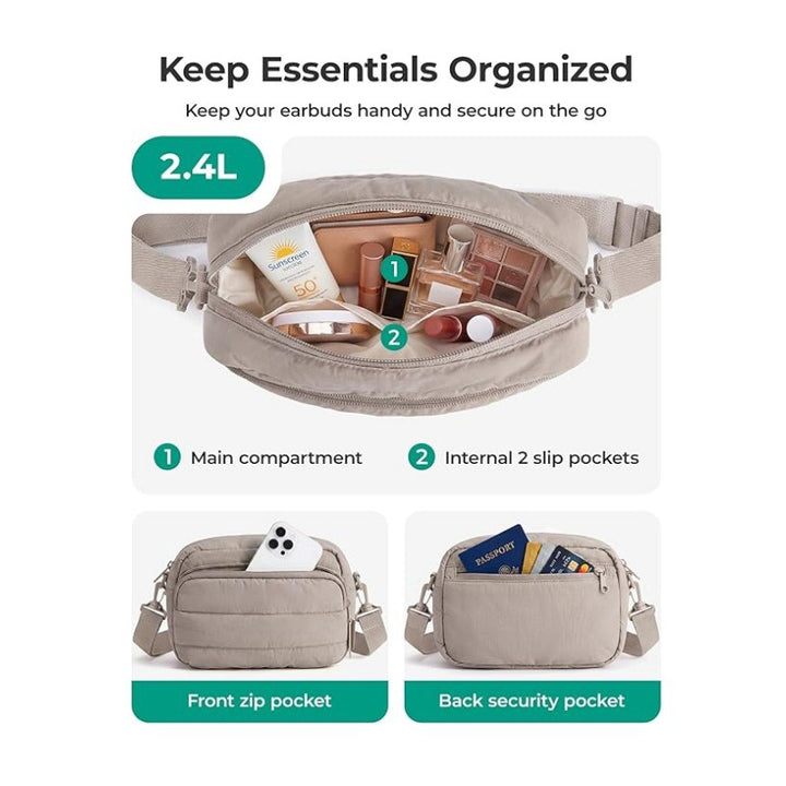 Fashionable shoulder bag with multifunctional compartments Stornfield