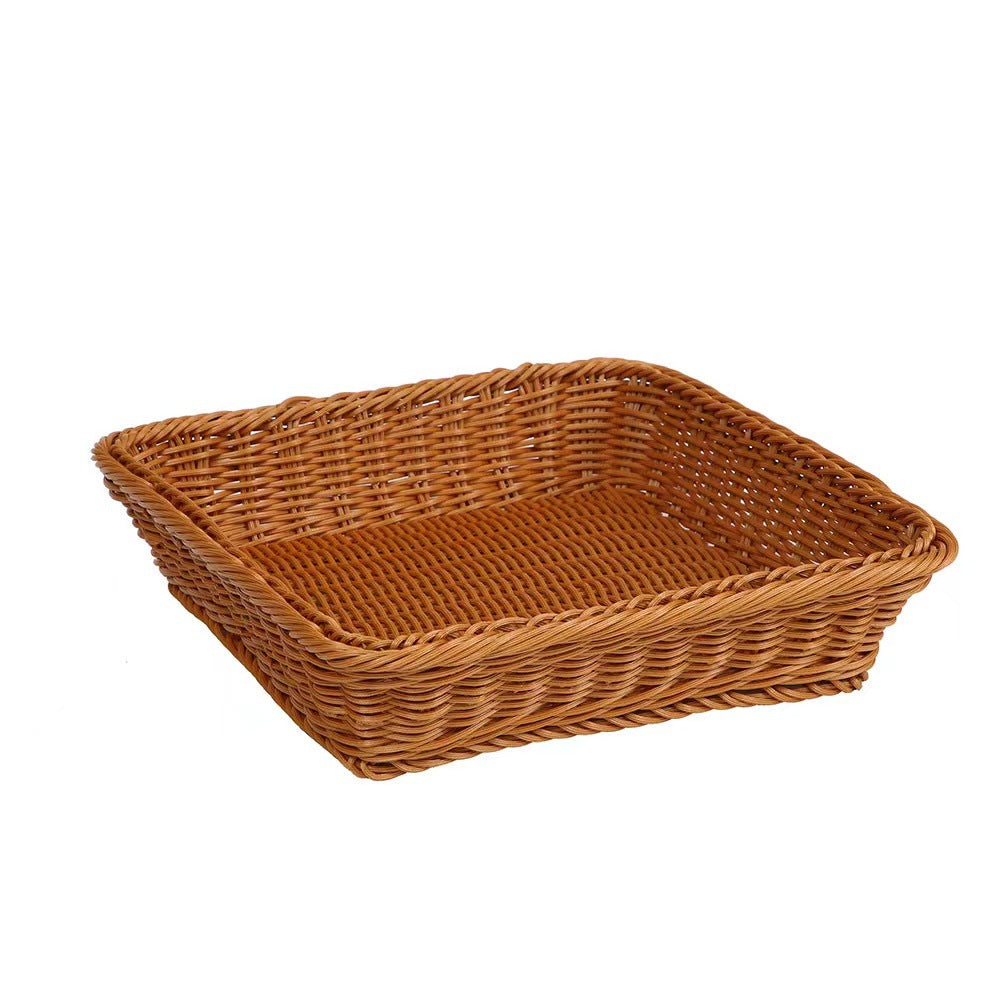 Women rectangular woven storage basket Stornfield