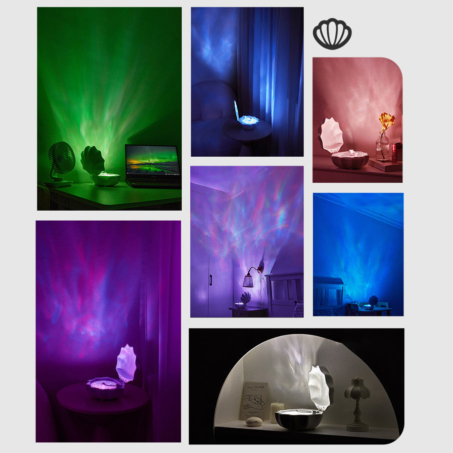 Stornfield | Seashell Lamp Retro Platinum Bluetooth LED Nightlight - Perfect Gift for Kids and Girls