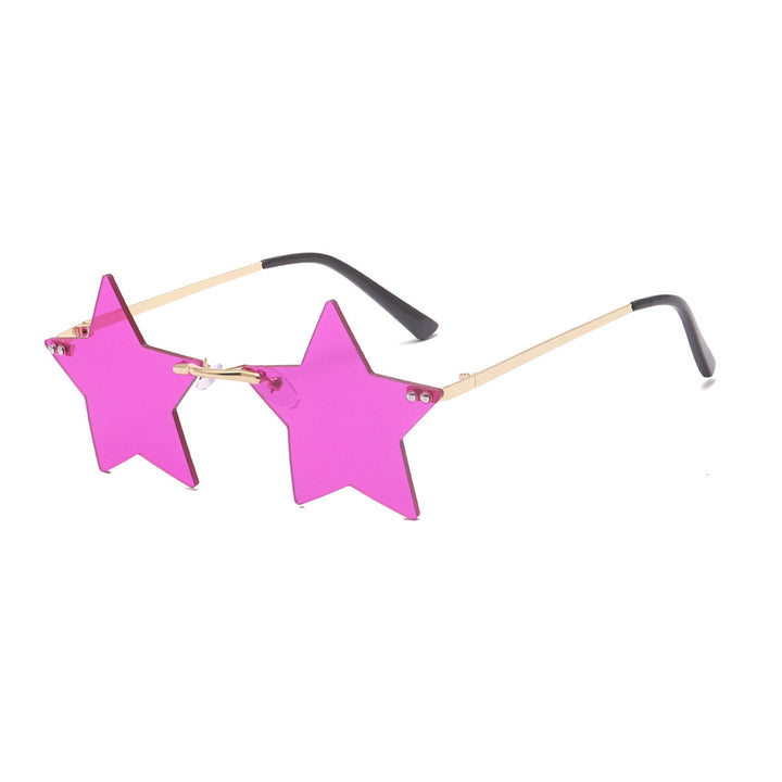 Women striking sunglasses with star-shaped frame and gradient lenses Stornfield