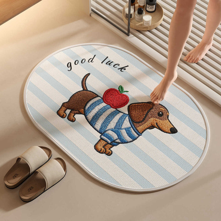Playful Dog-Themed Bath Mat 1786546420