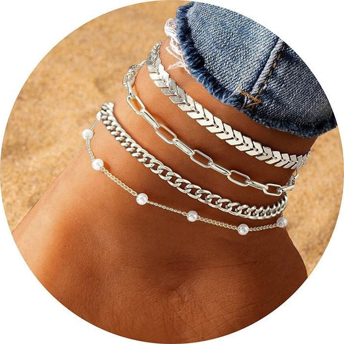 Multi-Layered Anklet Set Stornfield