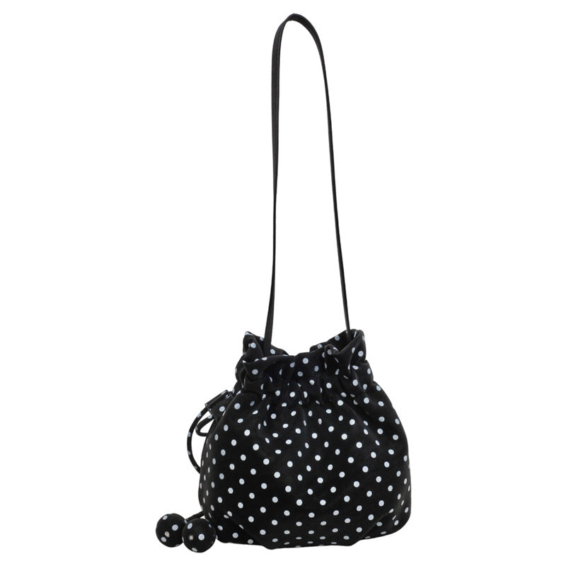 Playful Polka Dot Drawstring Crossbody Bag Stornfield
