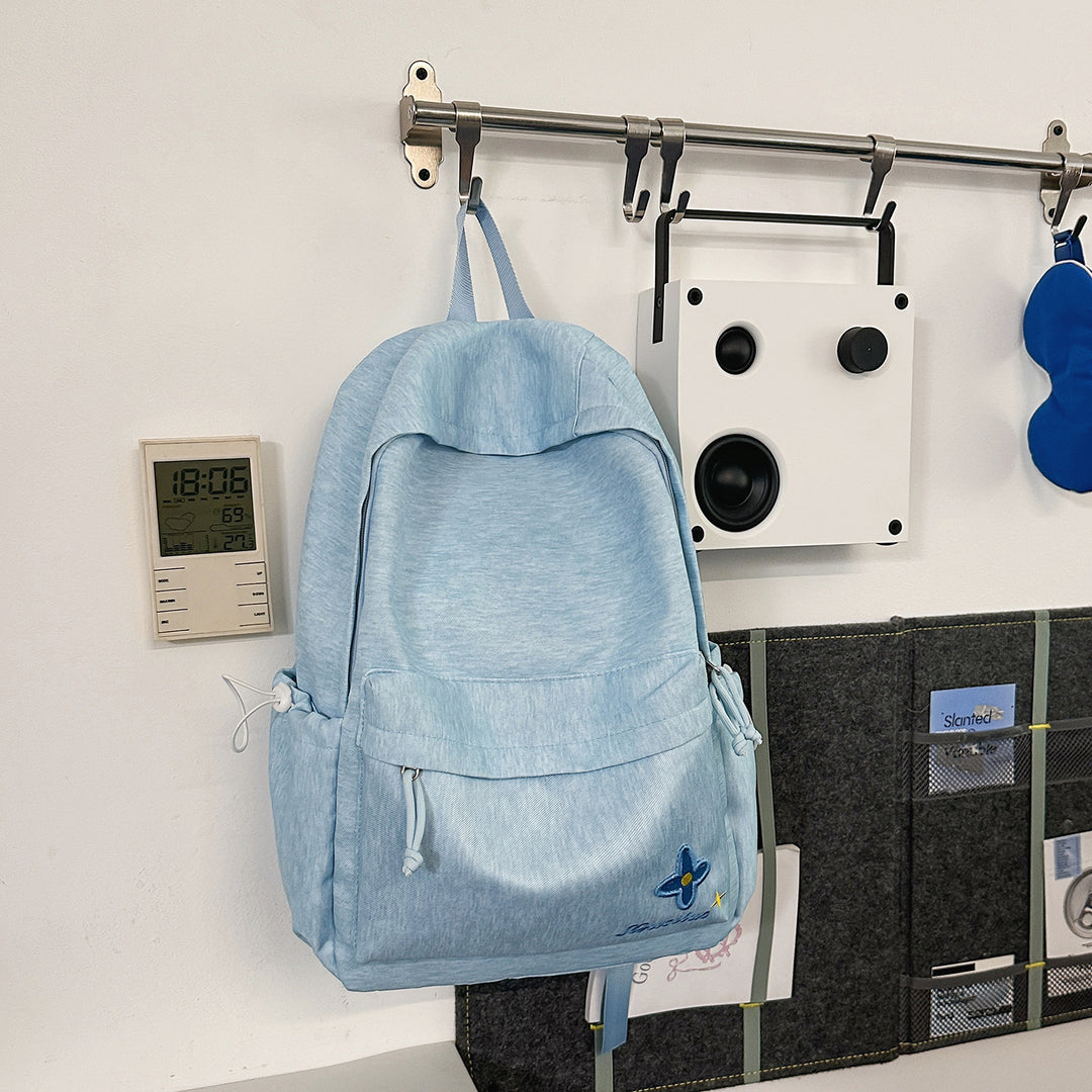 Casual Floral-Embroidered Backpack Stornfield