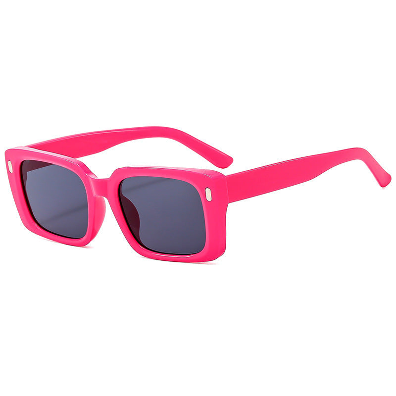 Women's Fashion Square Sunglasses with Matt Frame and UV Protection Stornfield