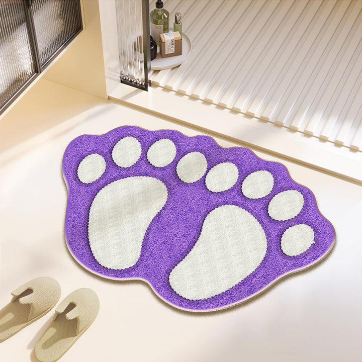 Fun Paw Print Bath Mat Stornfield