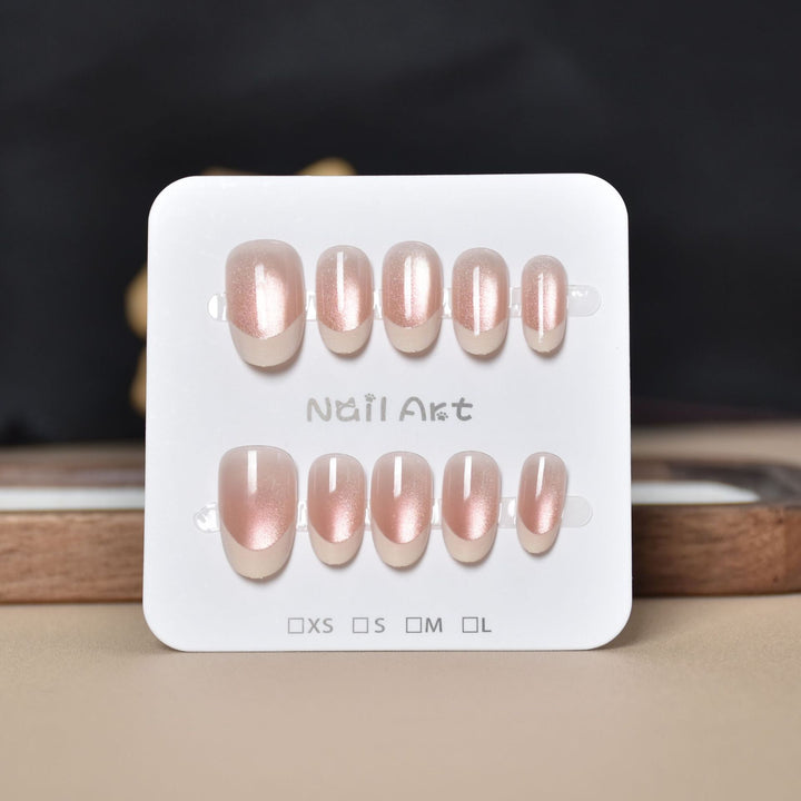 Luxury French Tip Press-On Nails Stornfield