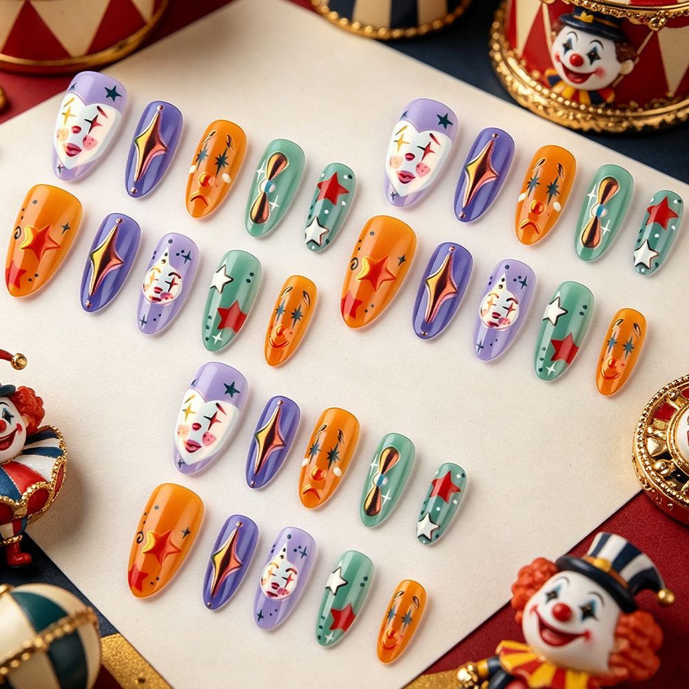 Artistic Themed Press-On Nail Art Set Stornfield