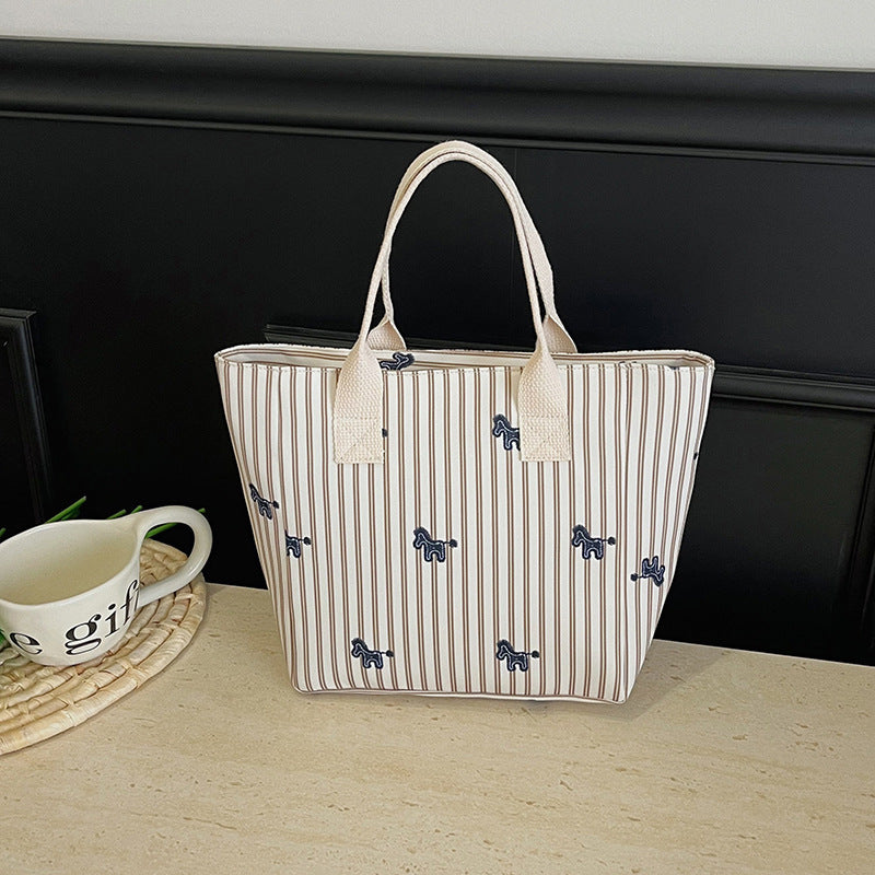 Playful Animal Print Tote Bag