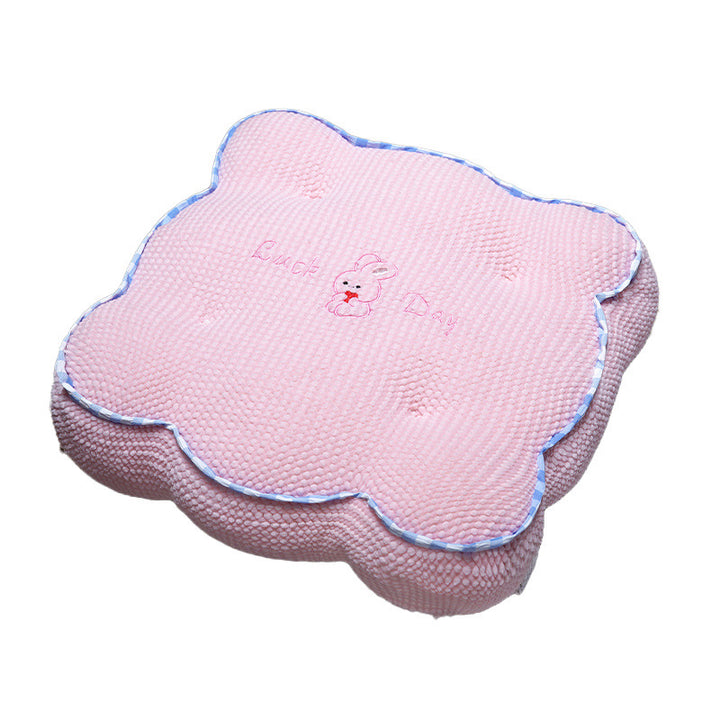 Plush seat cushion with flower pattern Stornfield