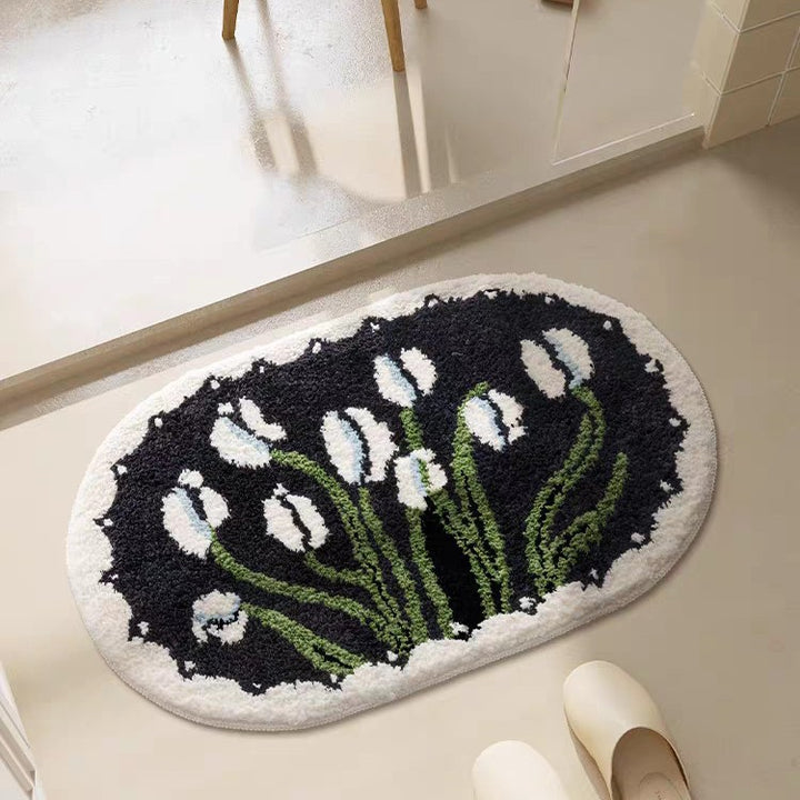 Floral Patterned Bath Mat Stornfield