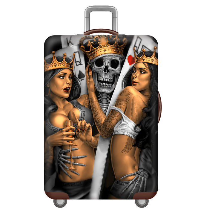 Men's hard-shell suitcase with unique skull design Stornfield