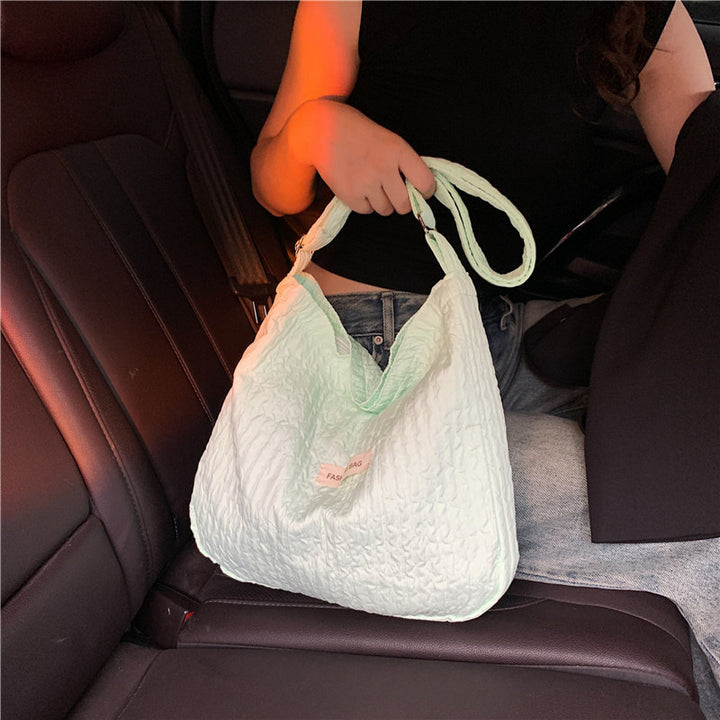 Textured Everyday Shoulder Bag