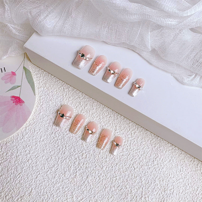 Elegant French Tip Press-On Nails Stornfield