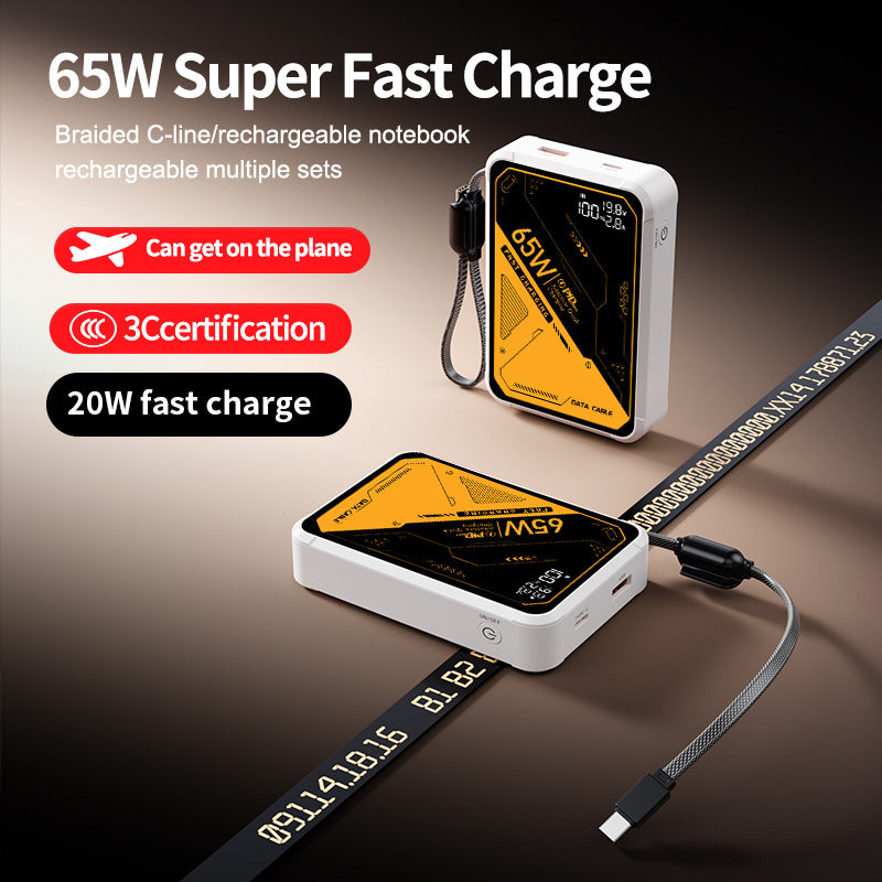 Portable high-performance charger with intelligent USB-C port and digital display Stornfield