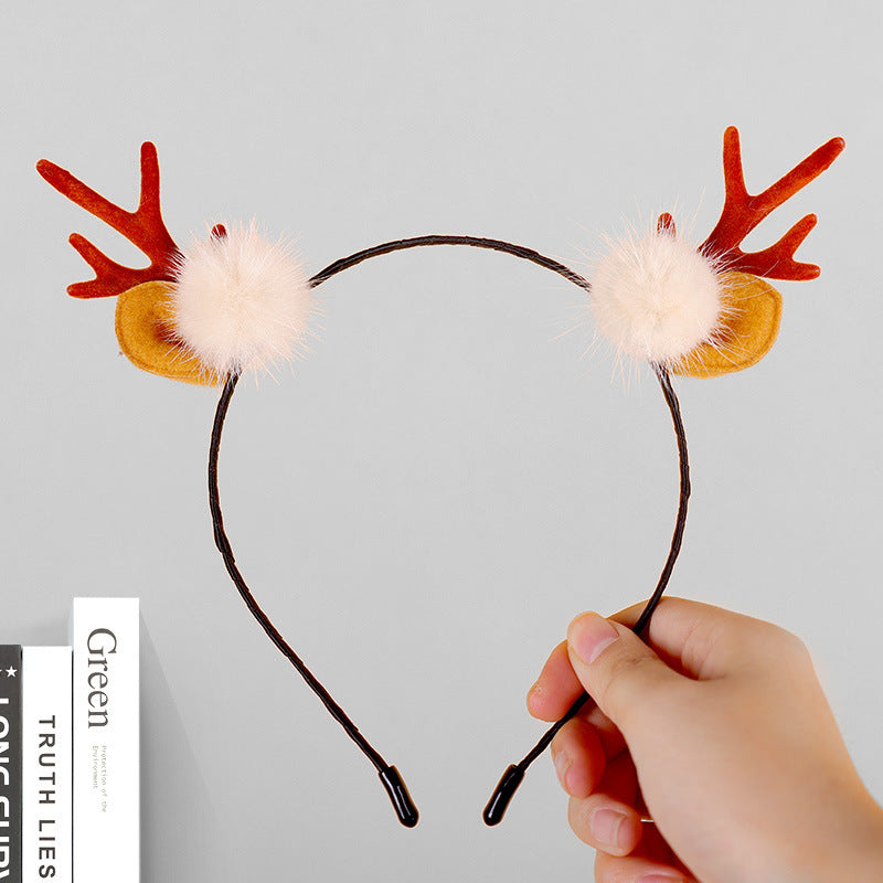 Festive Reindeer Antler Headband