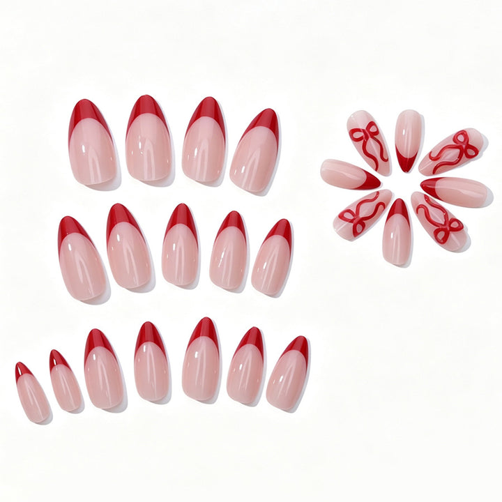 Elegant Dual-Tone Press-On Nail Set Stornfield
