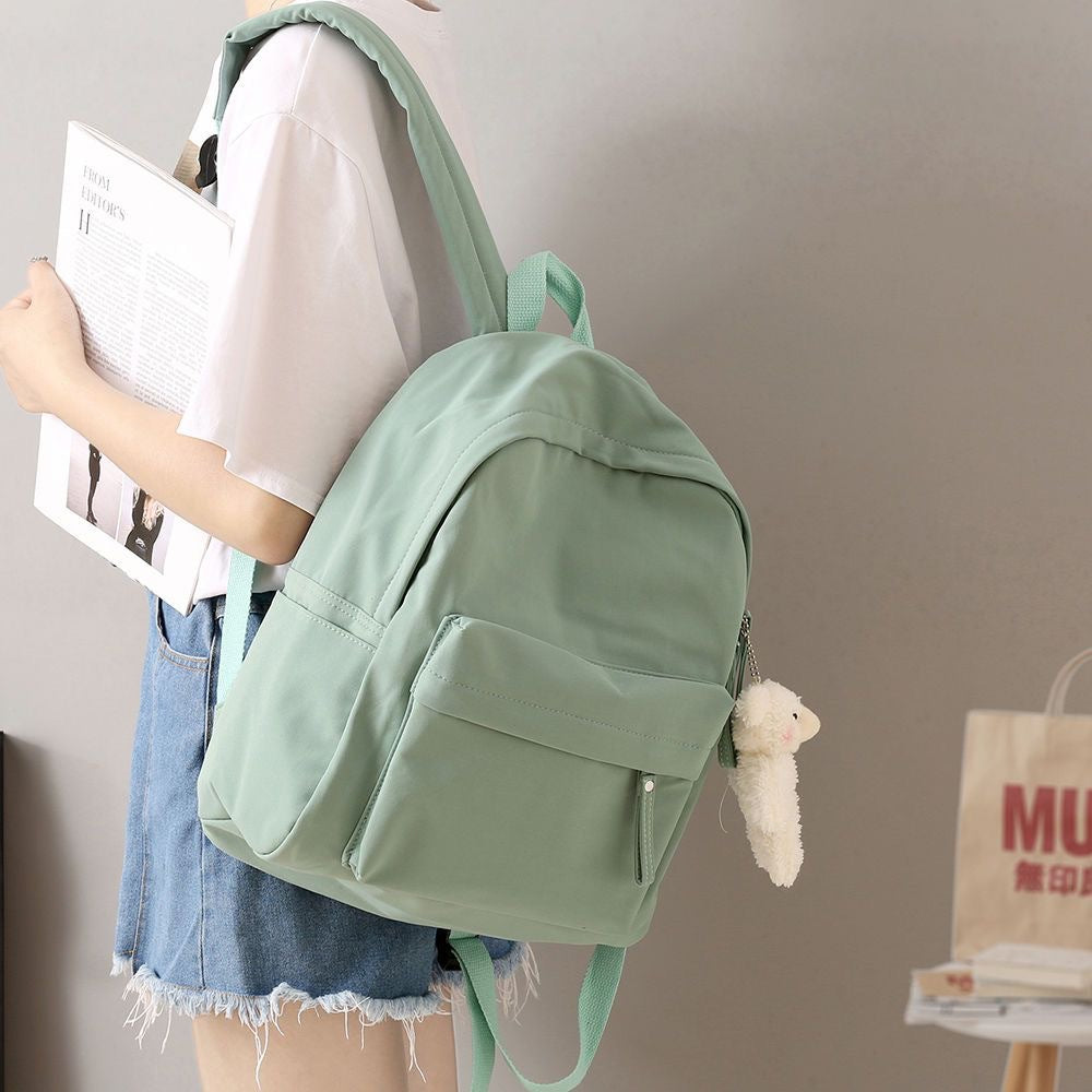Casual Backpack with Plush Keychain Stornfield