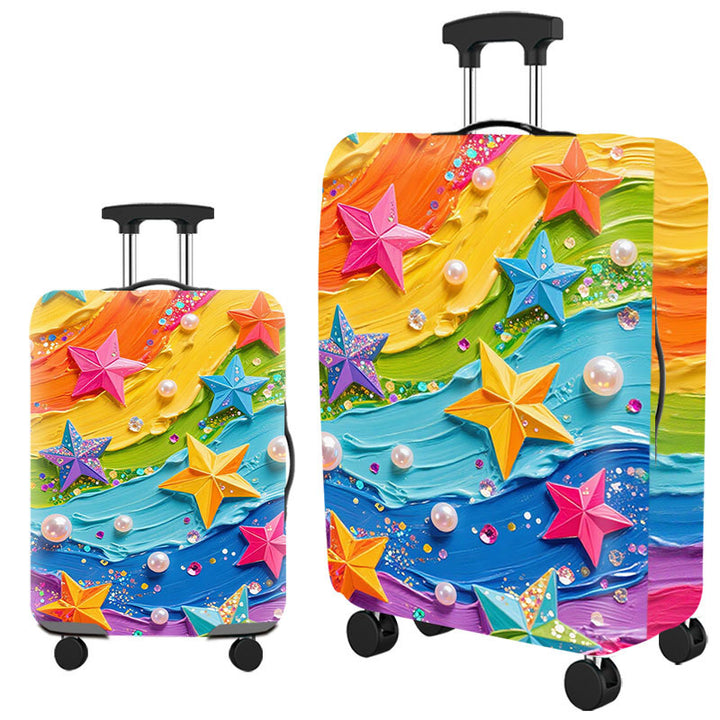Tropical Leaf Print Hard Shell Luggage Stornfield