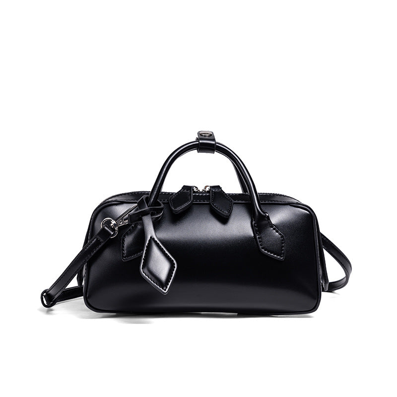 Structured Leather Mini Satchel Stornfield