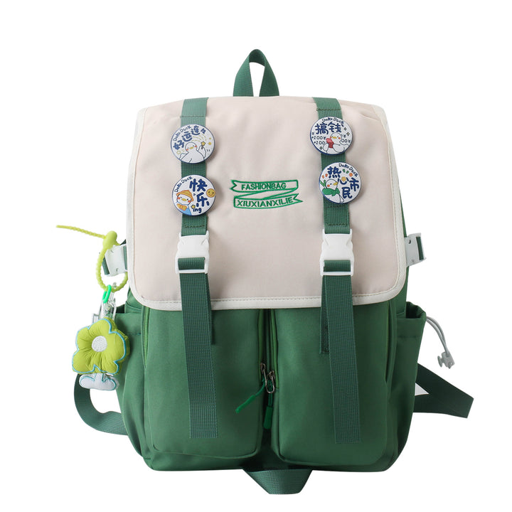 Whimsical Character Print Backpack