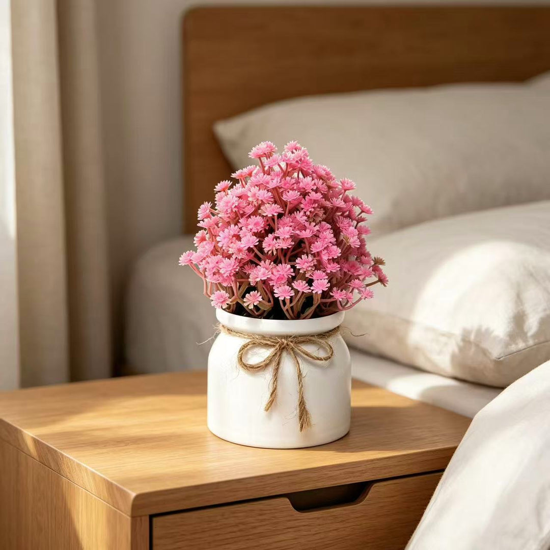 Elegant Artificial Flower Pot Arrangement for Home Decor