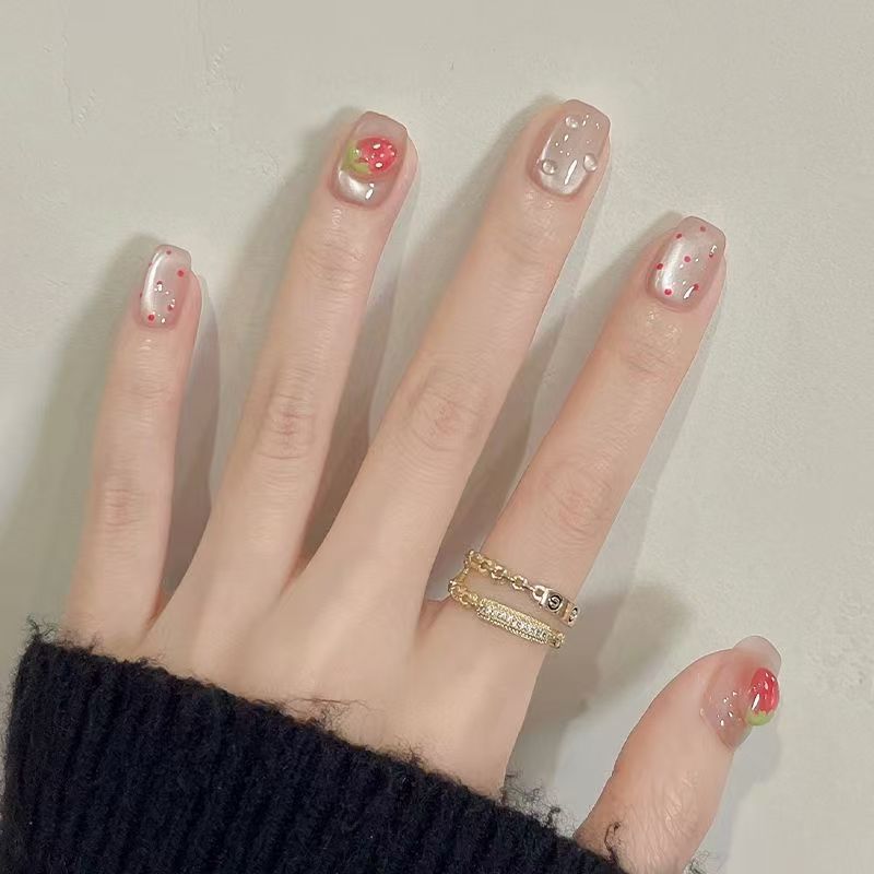 Artistic Floral Nail Enhancements