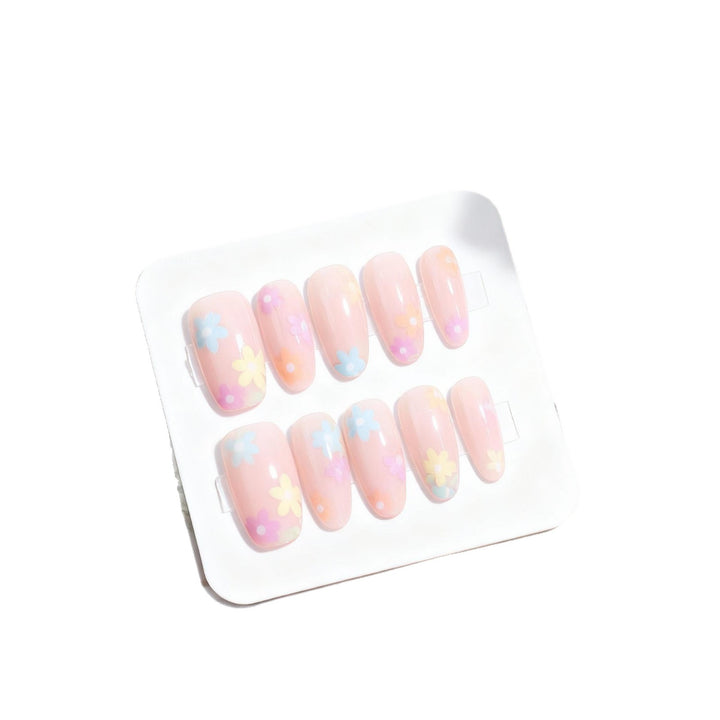 Floral-Themed Press-On Nail Design Stornfield