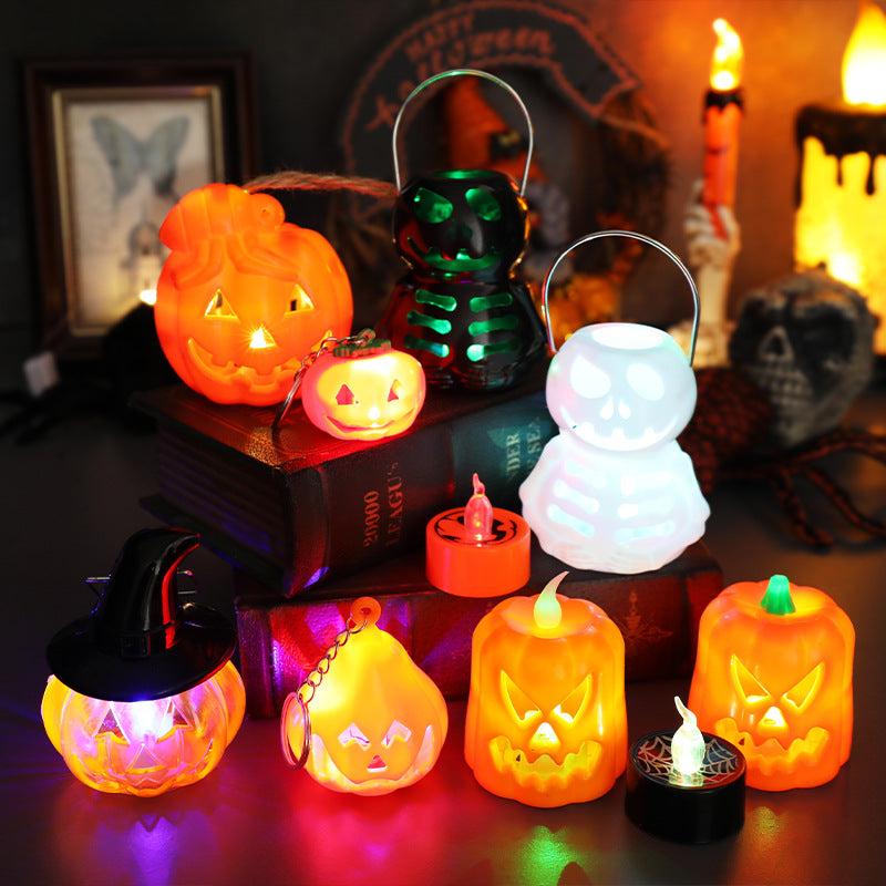 Halloween Pumpkin Glow Candle