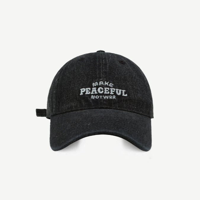 Women's Distressed Denim Embroidered Cap Stornfield