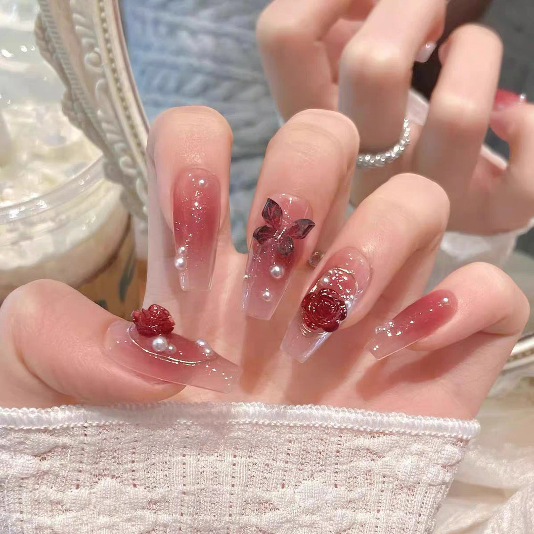 Decorative Press-On Nail Art Set Stornfield
