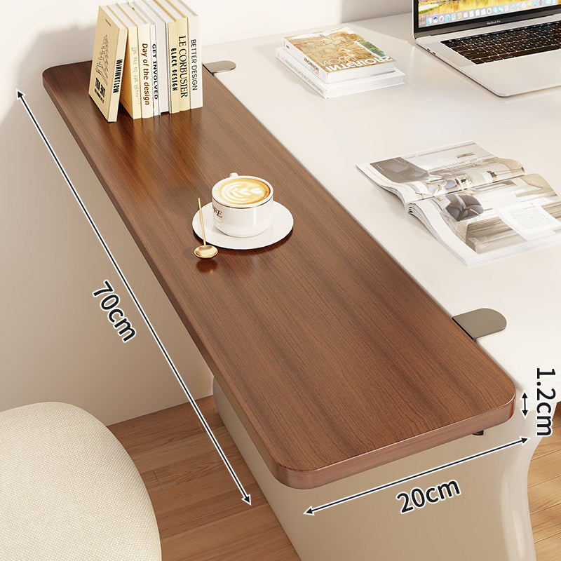 Compact Wall-Mounted Foldable Clamp-On Desk Shelf