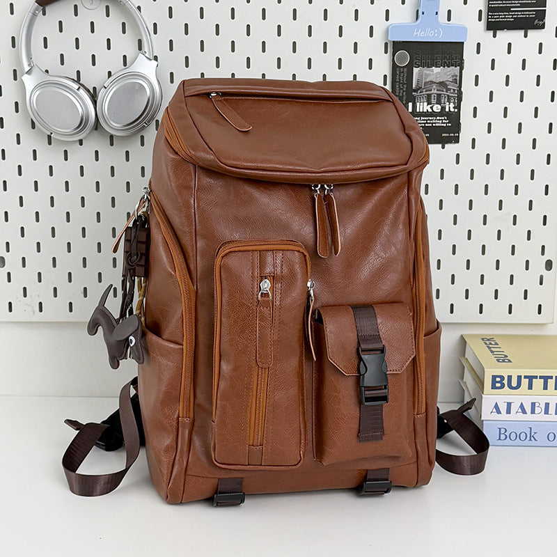Multi-Functional Leather Backpack Stornfield