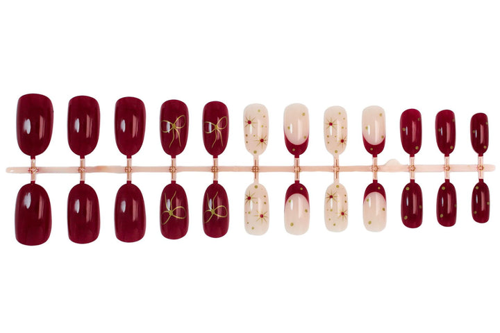 Nail set with luxurious embellishments and modern designs Stornfield