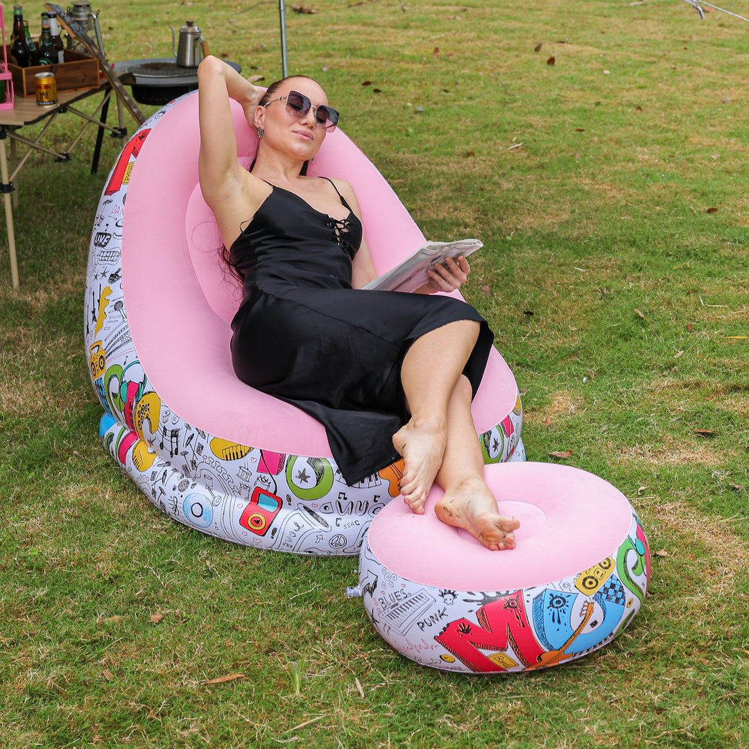 Women's Inflatable Comfort Sofa with Ergonomic Backrest Stornfield