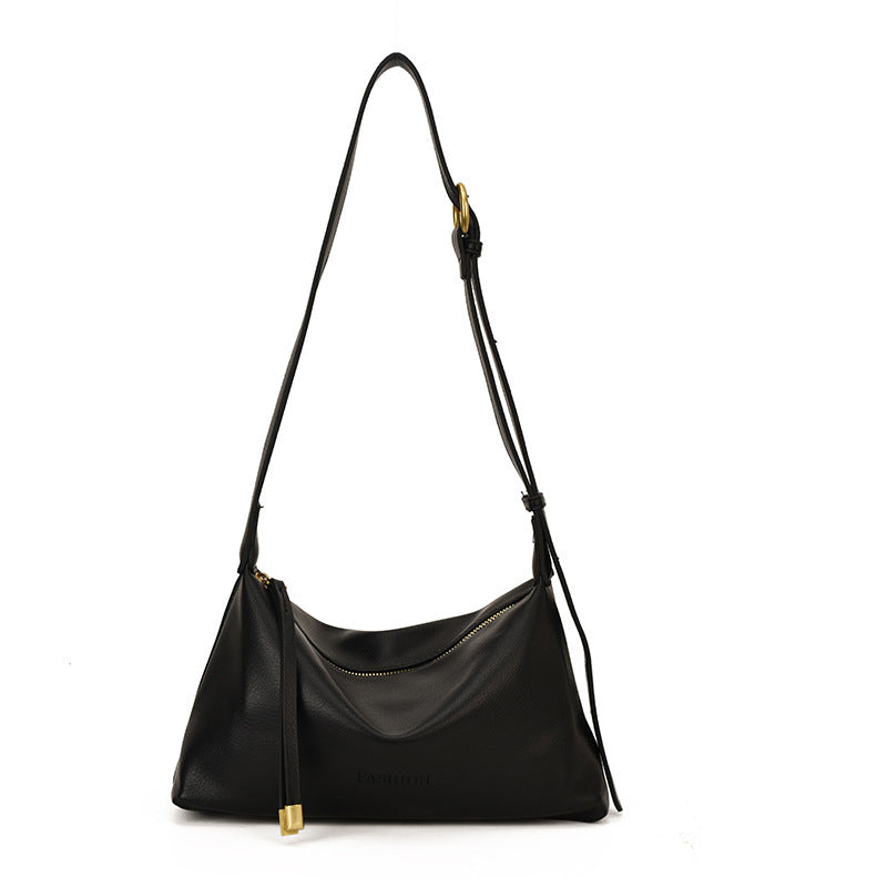 Sleek Leather Shoulder Bag Stornfield