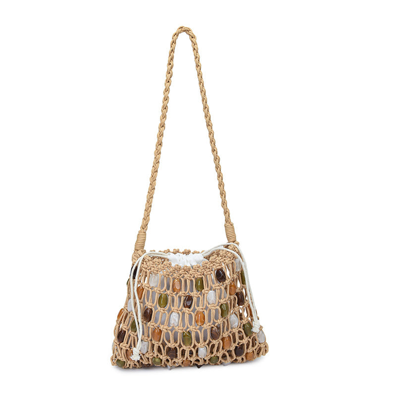 Artistic Woven Beach Tote Bag