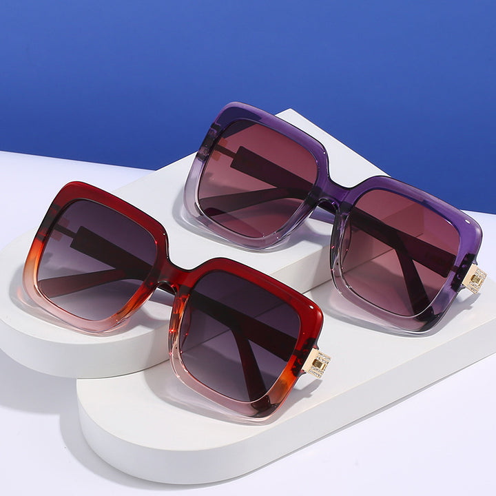 Women's elegant oversized sunglasses with luxurious metal accents Stornfield