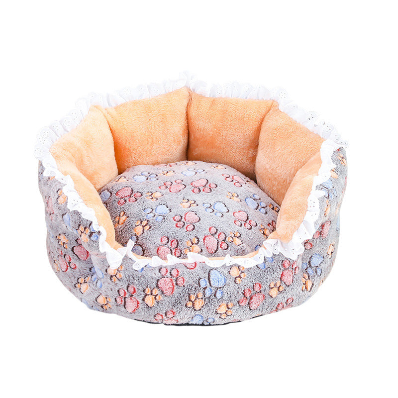 Women's Cozy Pet Bed with Decorative Edge Stornfield