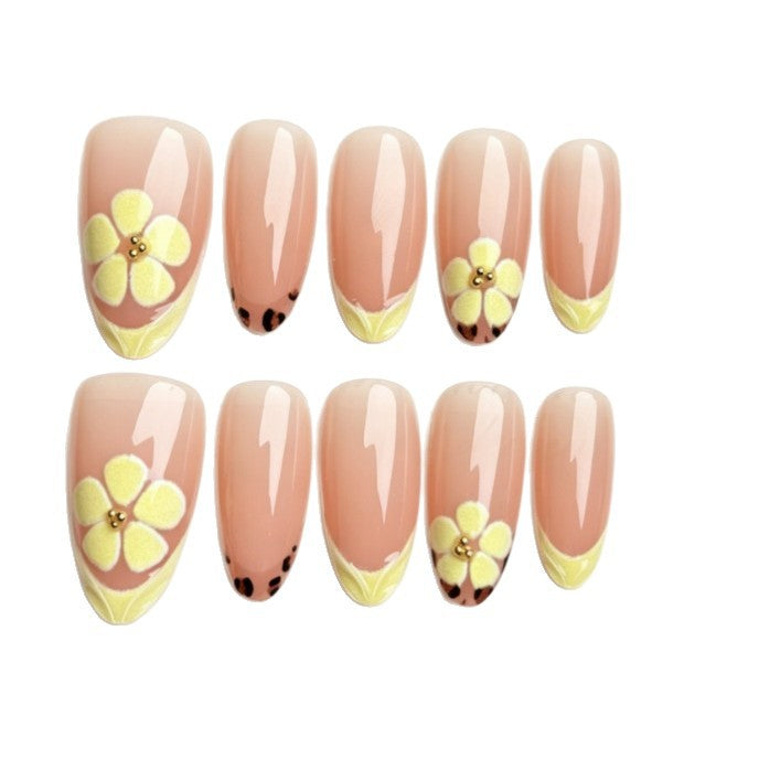 Artificial nail with floral motif Stornfield
