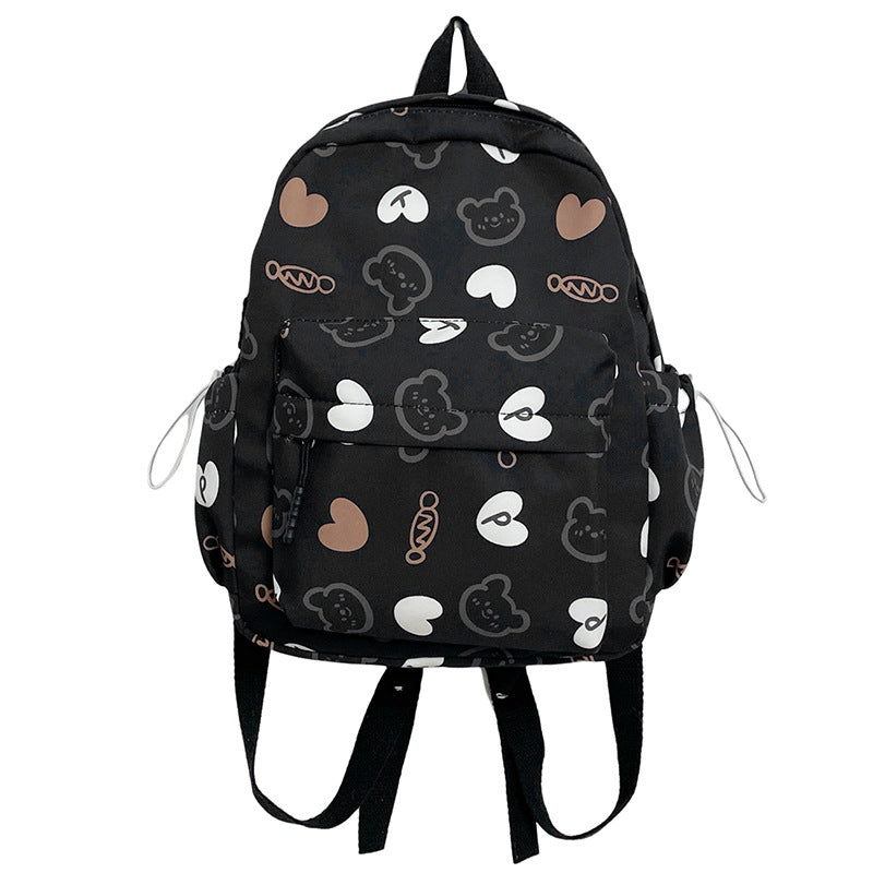 Cute Character Print School Backpack Stornfield