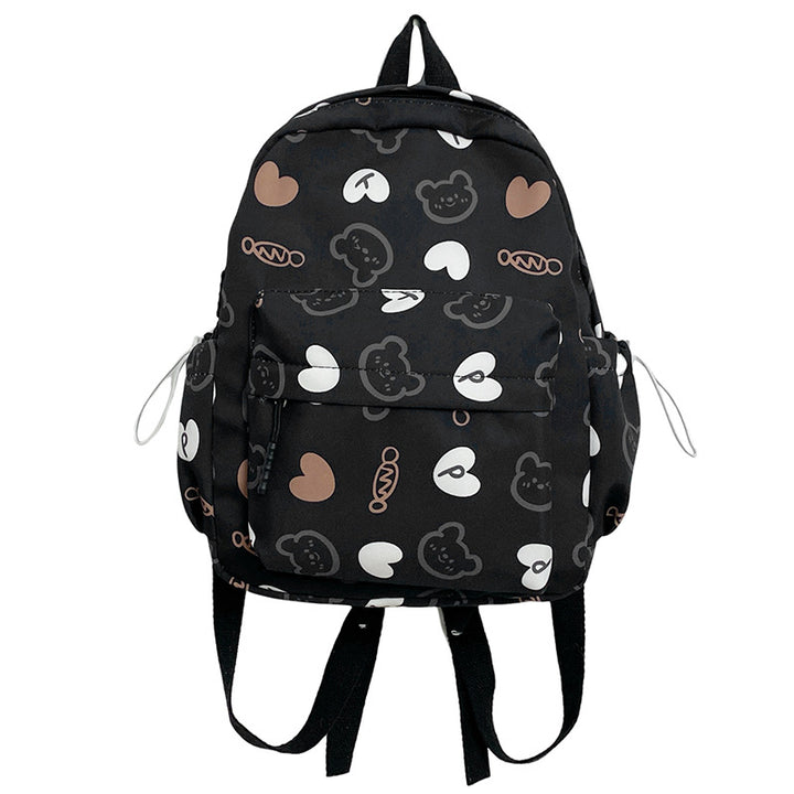 Cute Character Print School Backpack Stornfield